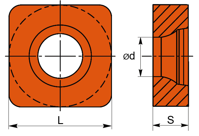 Пластина подкладная S19ap（L18.7*T4.76mm）