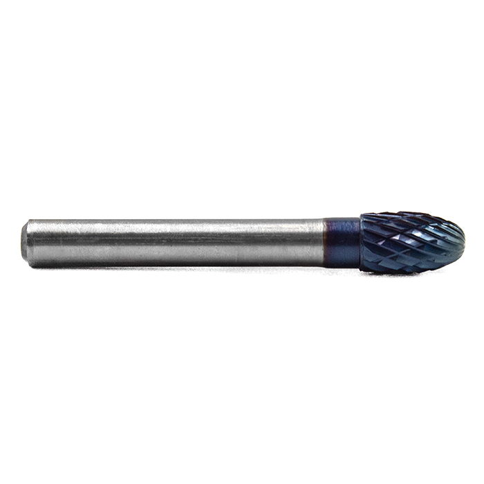 Борфреза твердосплавная форма E0813M06 с покрытием BNC (blue coating)