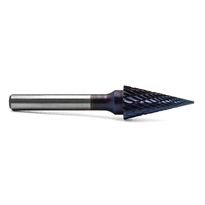 Борфреза твердосплавная форма M1225M06 с покрытием BNC (blue coating)