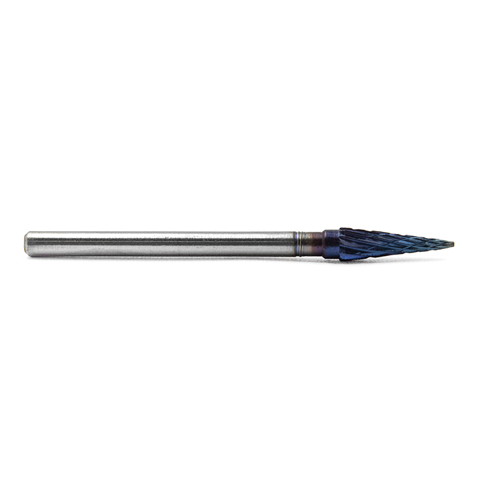 Борфреза твердосплавная форма M0413M03 с покрытием BNC (blue coating)