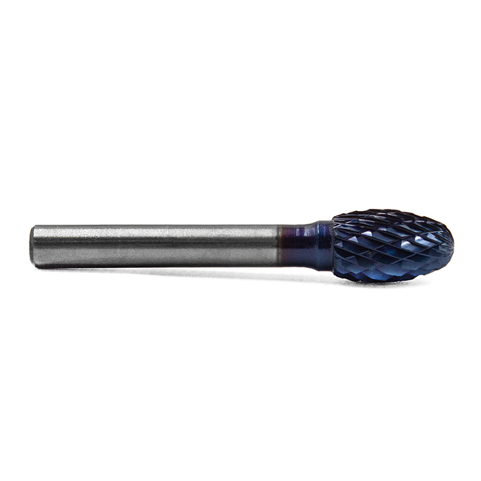 Борфреза твердосплавная форма E1016M06 с покрытием BNC (blue coating)