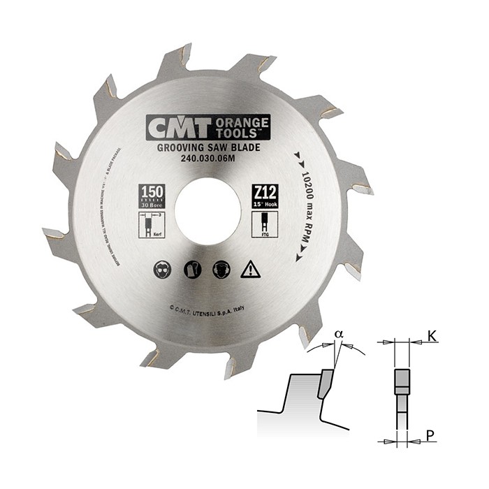 Пазовый пильный диск CMT 240.060.06R