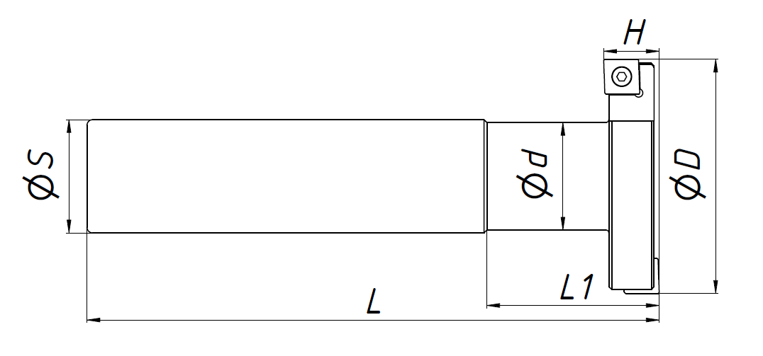 Фреза грибковая MTS-50-H8-C20-150-4T