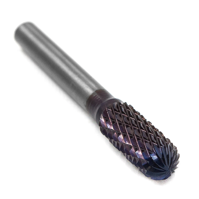 Борфреза твердосплавная форма C0820M06 с покрытием BNC (blue coating)