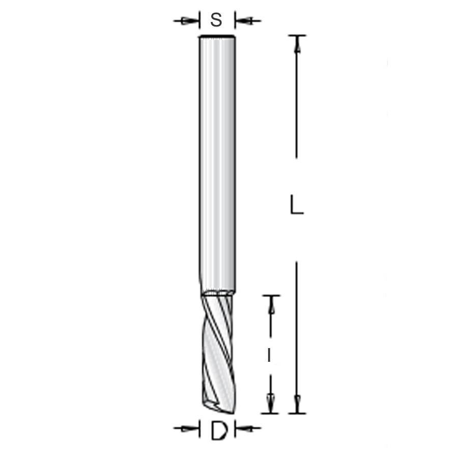 Фреза спиральная Dimar для обработки полимерных материалов 185412z