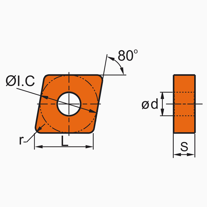 Пластина CNMG120408-MA VP15TF