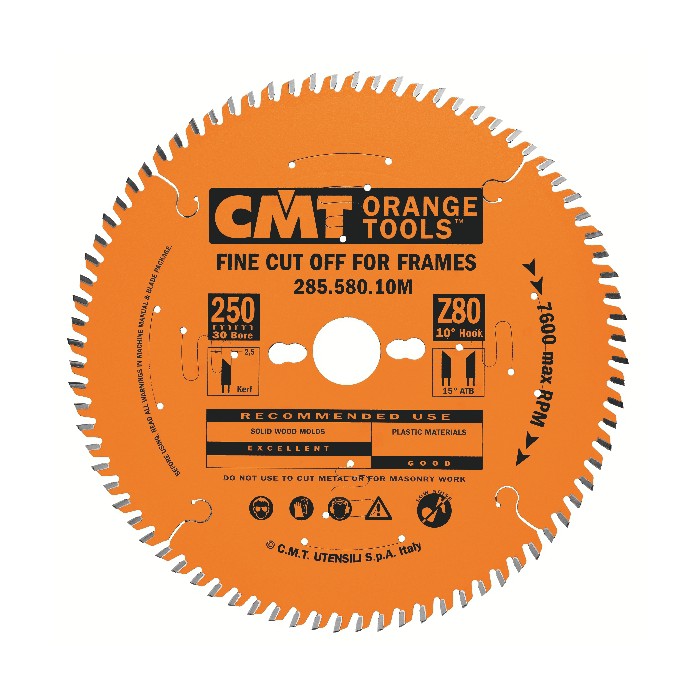 Пильный диск CMT для багета на заусовочный 285.580.10M