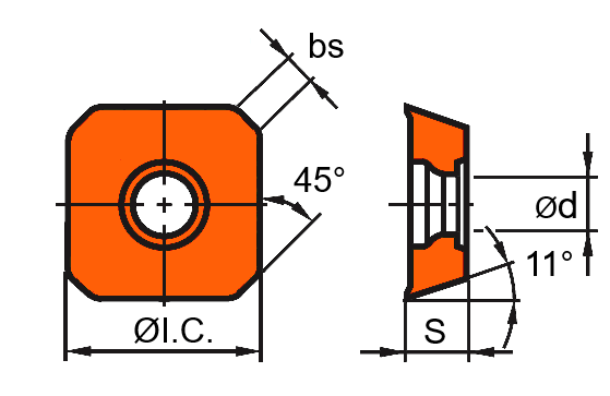 Сменная пластина SPHW120408 YD201