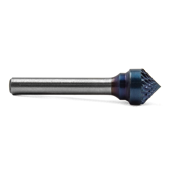 Борфреза твердосплавная форма K1206M06 с покрытием BNC (blue coating)