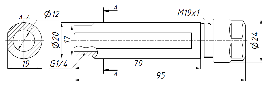 Удлинитель SL20-ER16A-70L
