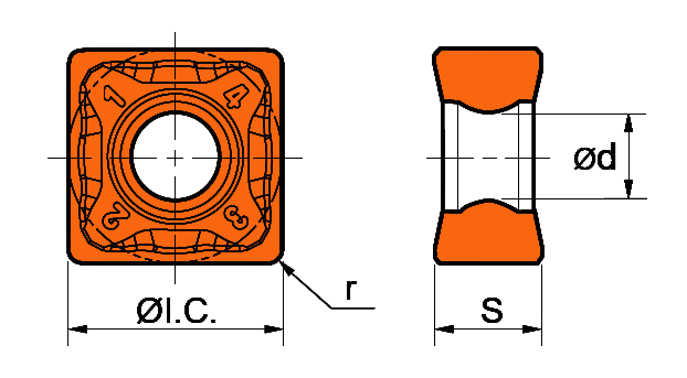 Пластина фрезерная SNMX1306ENTN-M JT1025A