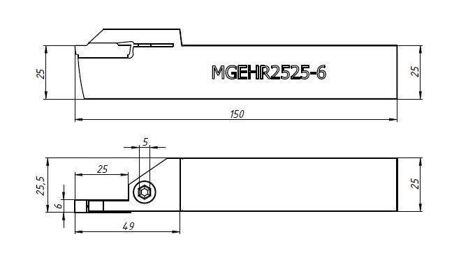MGEHR2525-6 Державка