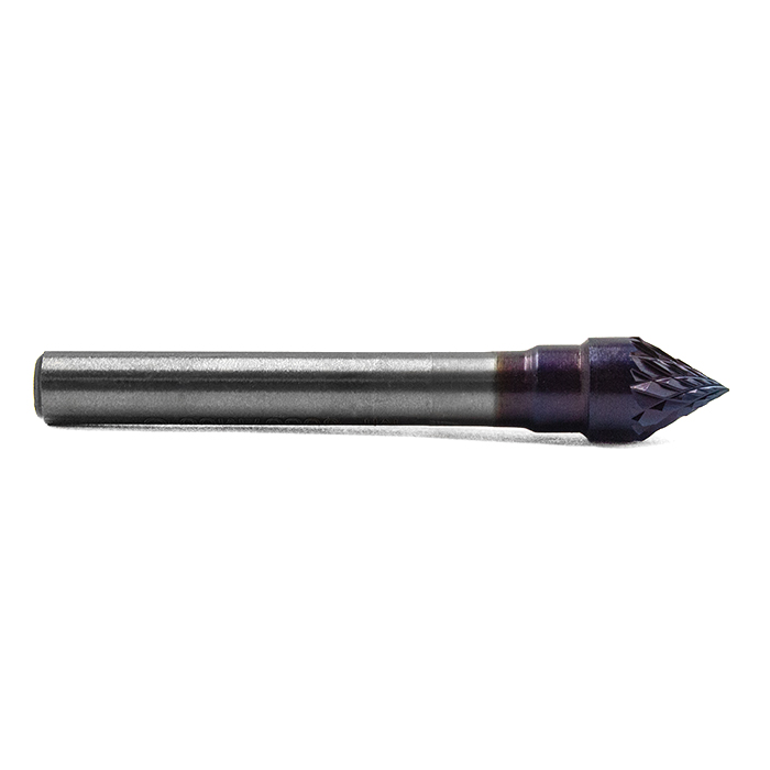 Борфреза твердосплавная форма J0807M06 с покрытием BNC (blue coating)