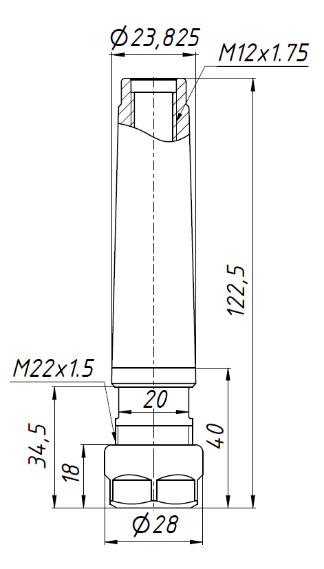 MTB3-ER16-40L цанговый патрон с конусом Морзе №3