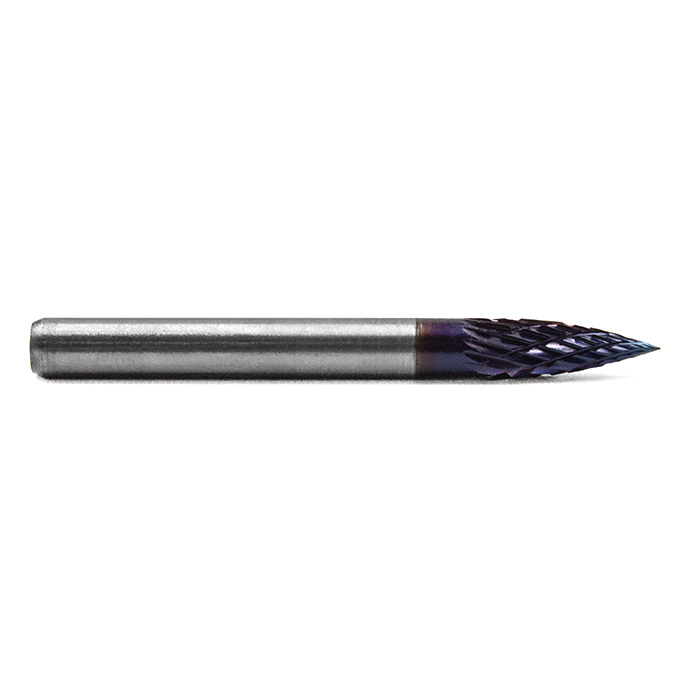 Борфреза твердосплавная форма G0618M06 с покрытием BNC (blue coating)