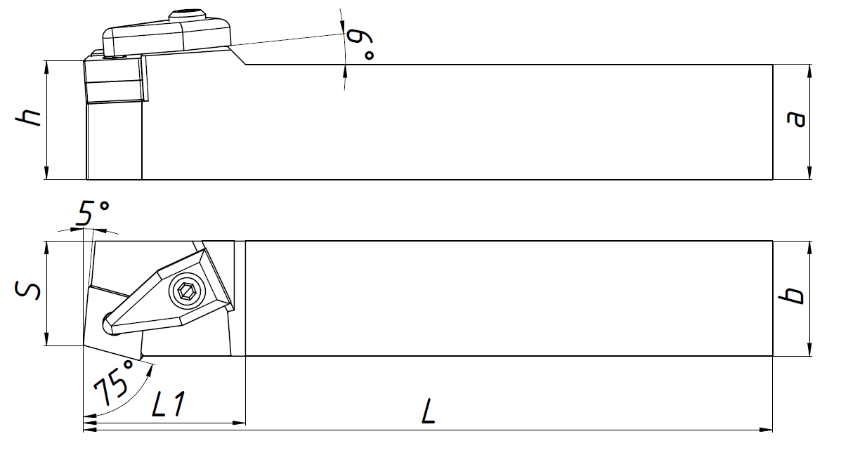 Державка наружная DCBNR3232P19