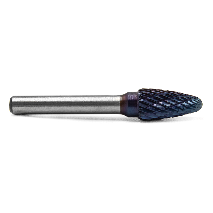 Борфреза твердосплавная форма F1020M06 с покрытием BNC (blue coating)