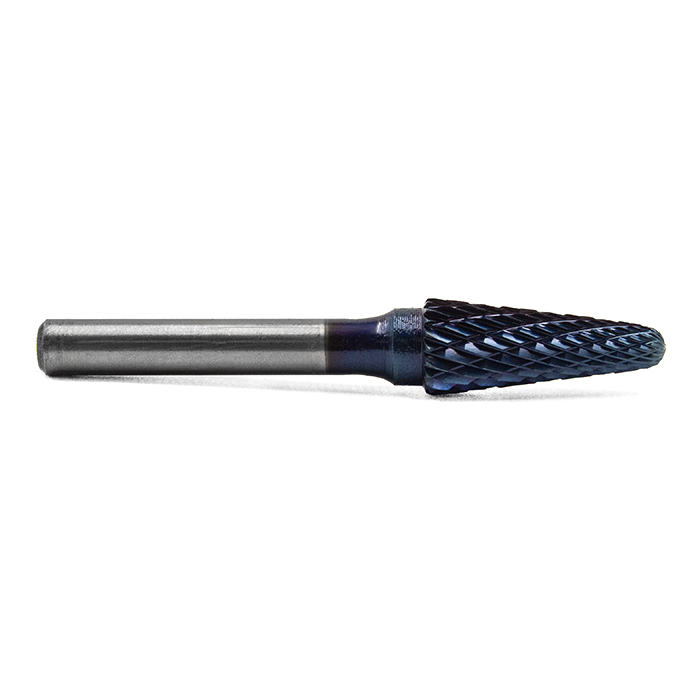 Борфреза твердосплавная форма L1025M06 с покрытием BNC (blue coating)