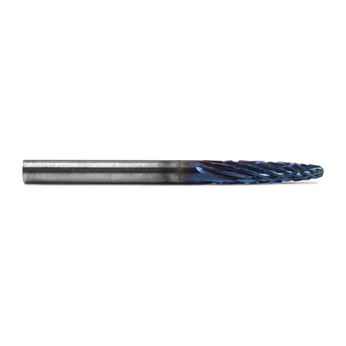 Борфреза твердосплавная форма F0313M03 с покрытием BNC (blue coating)