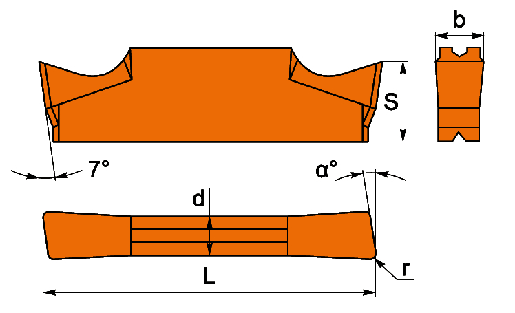 Пластина MGGN400R-8 LF6018