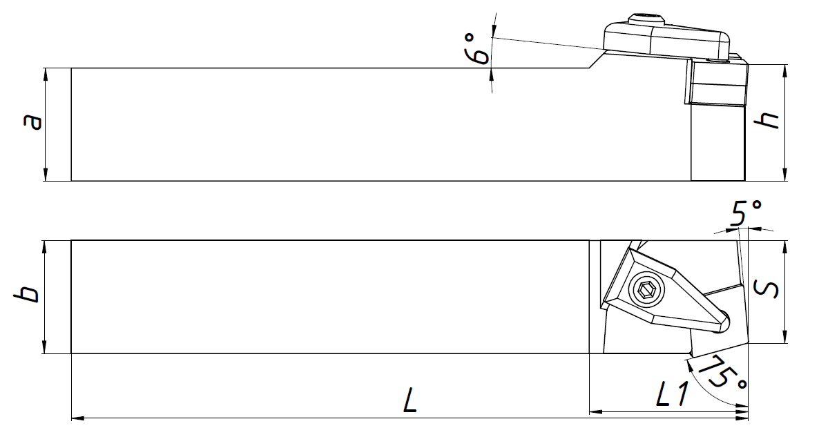 Державка наружная DCBNL3232P19