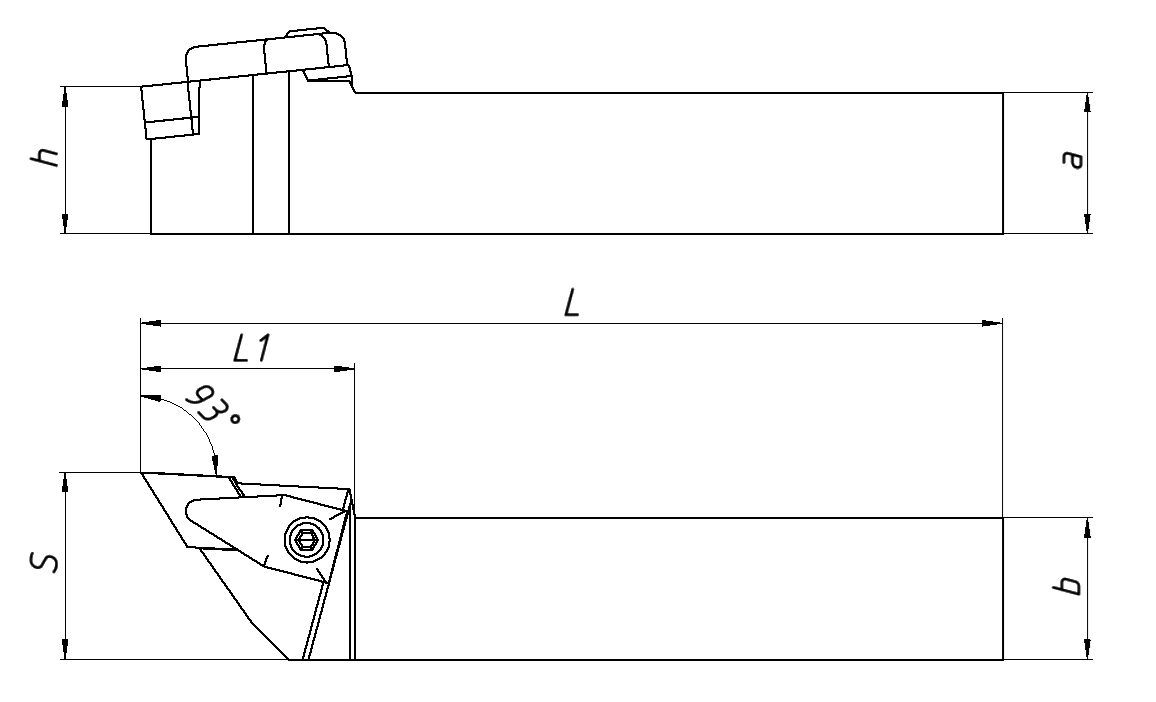 DDJNL2525 М1506 резец для наружного точения (black type)