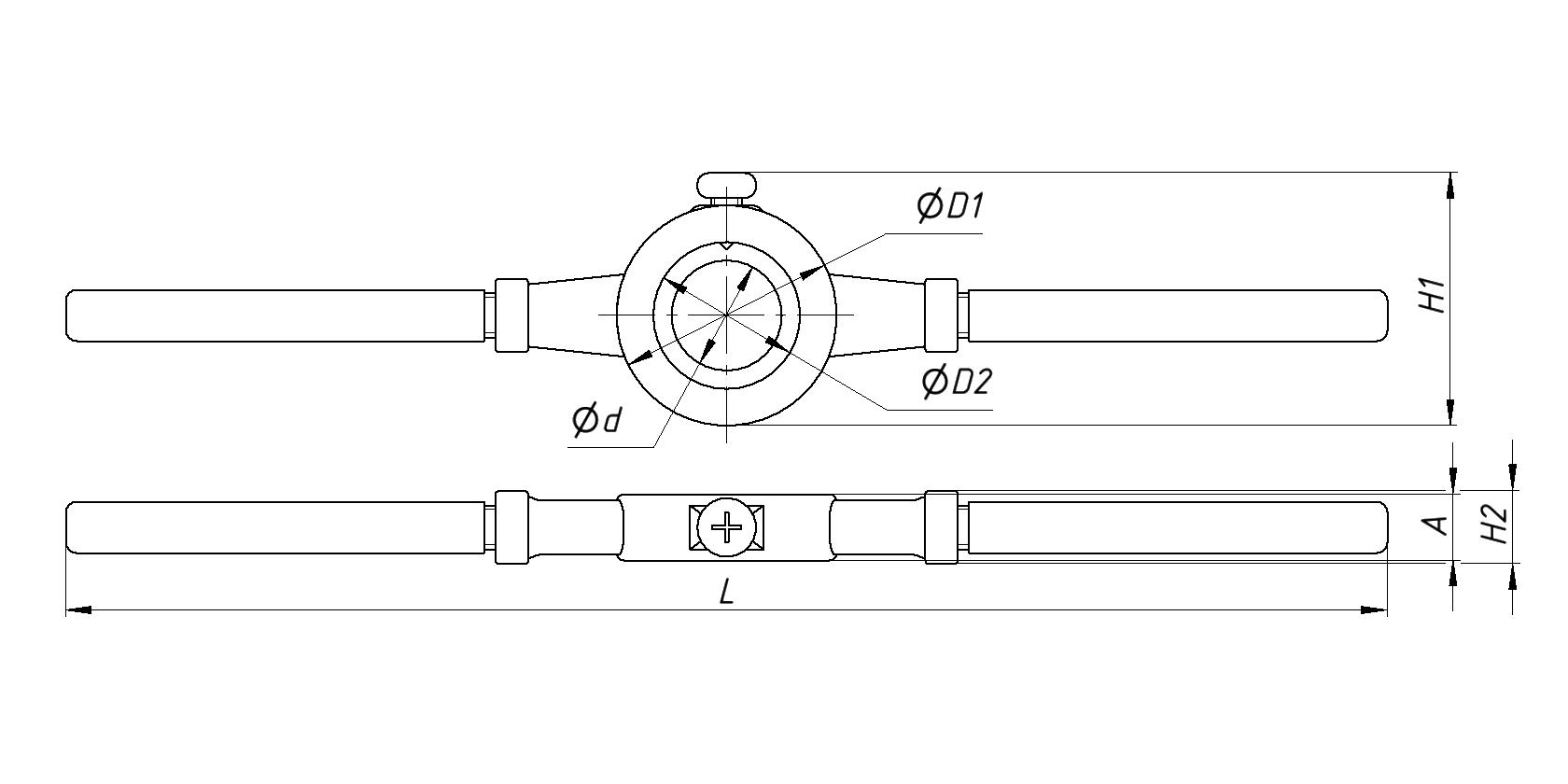 Плашкодержатель М18-М22