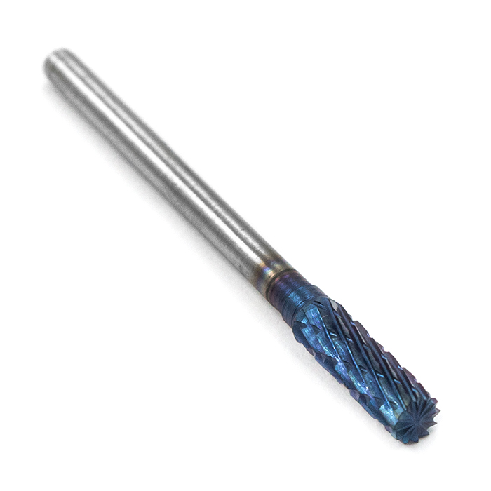 Борфреза твердосплавная форма A0413M03 с покрытием BNC (blue coating)