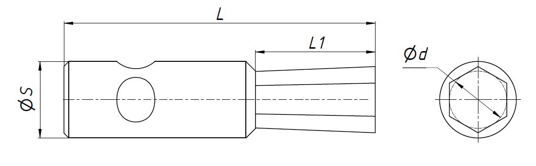 Прошивка ротационная под шестигранник KC-CT16-606 HSS