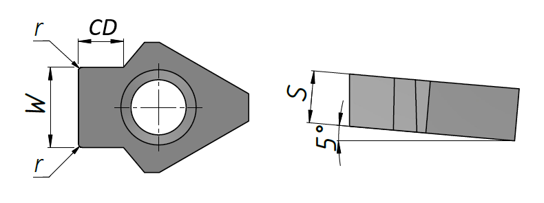 Пластина для долбяка B8 (8.13)