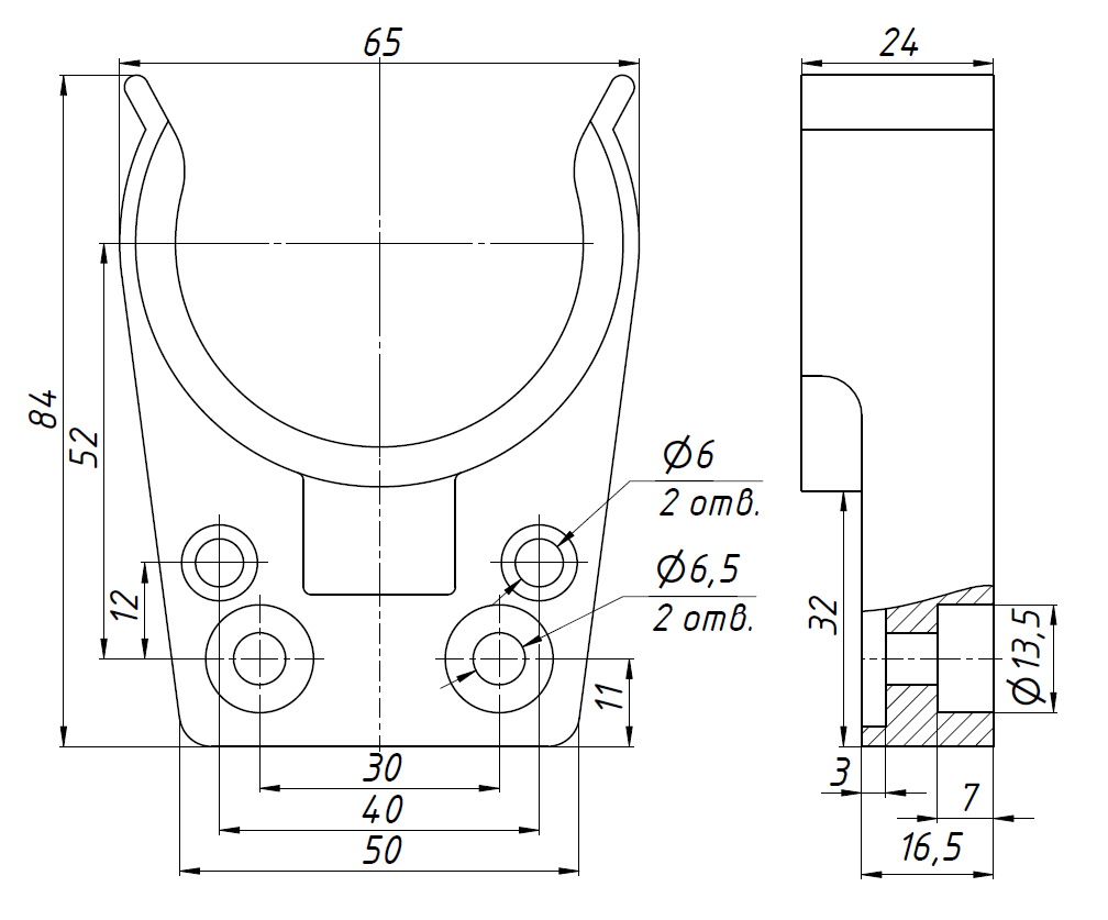 Держатель цангового патрона BT40 тип 2