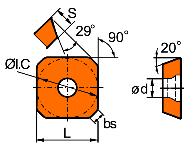 Пластина для фрез по металлу SEET12T3-SM JT1025A