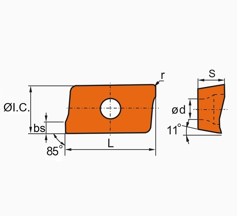 Пластина фрезерная AOMT123620PEER-M MP6130