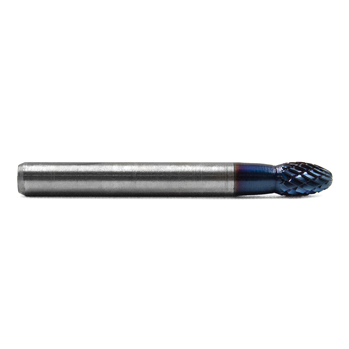 Борфреза твердосплавная форма E0610M06 с покрытием BNC (blue coating)