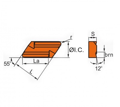 Пластина KNUX160405R11 IC9025