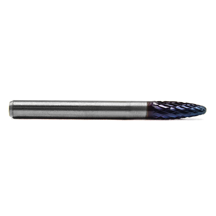 Борфреза твердосплавная форма F0618M06 с покрытием BNC (blue coating)