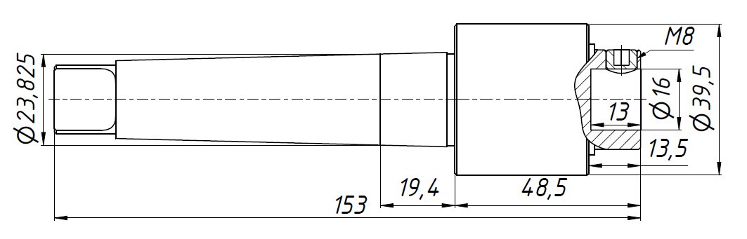 Прошивная ротационная головка KC-CX08, высокопрочная MTA4