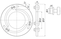 JB-15 приспособление для расточки кулачков токарного патрона