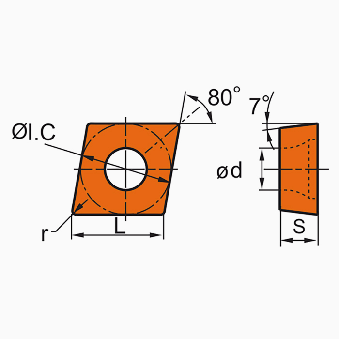 Пластина CCMT09T308-SM IC8250