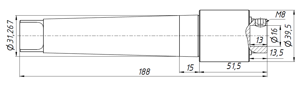 Прошивная ротационная головка KC-CX16, высокопрочная MTA4