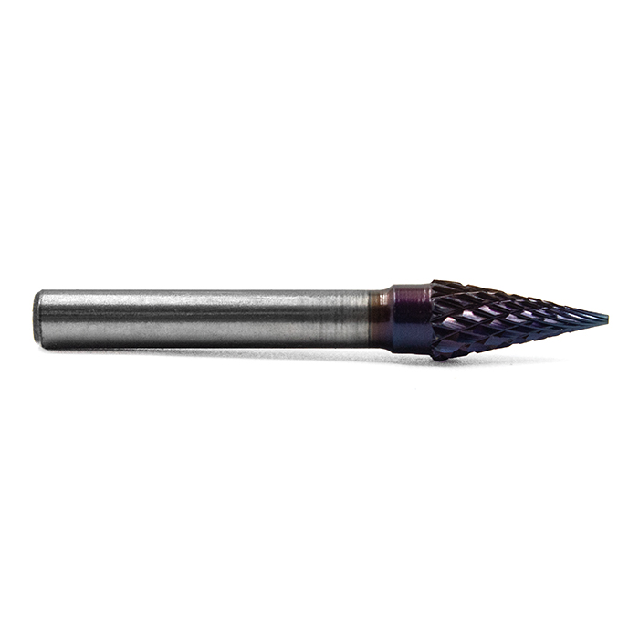Борфреза твердосплавная форма M0817M06 с покрытием BNC (blue coating)