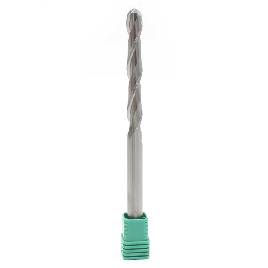 Фреза спиральная двухзаходная сферическая DJTOL N2QX1072L (L=150)