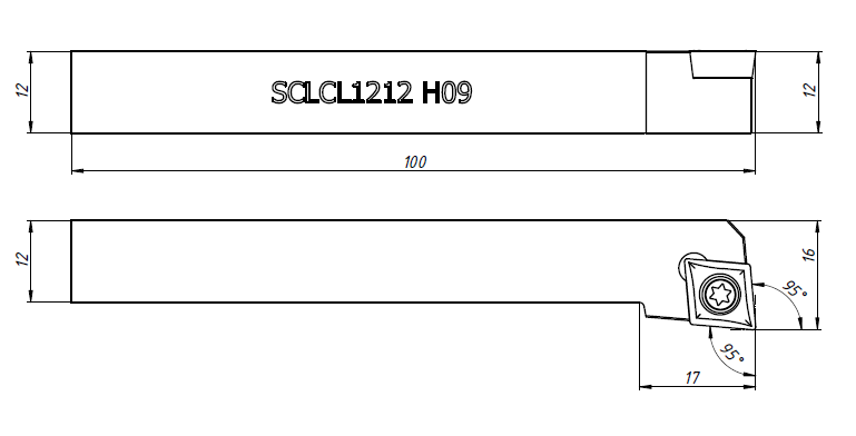 SCLCL1212H09 Державка