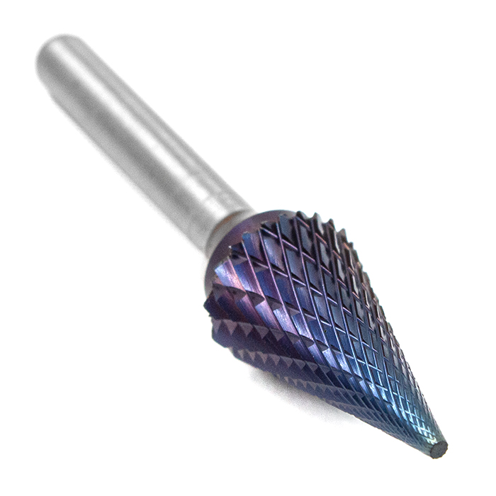 Борфреза твердосплавная форма M1425M06 с покрытием BNC (blue coating)