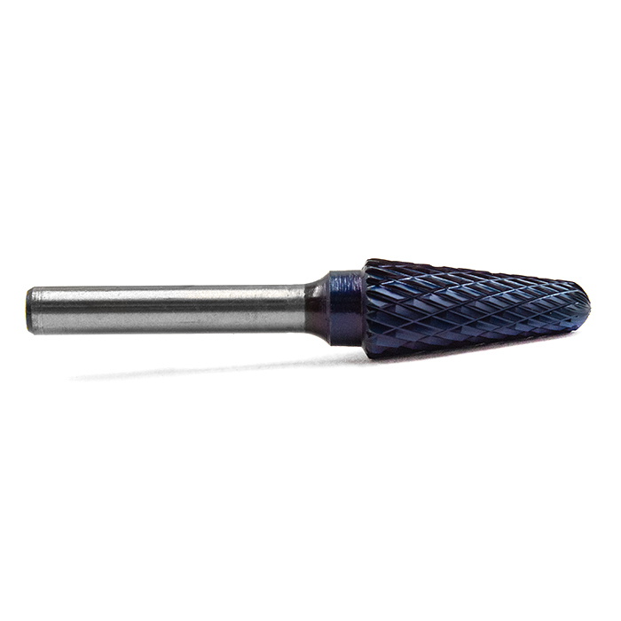 Борфреза твердосплавная форма L1228M06 с покрытием BNC (blue coating)