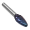 Борфреза твердосплавная форма F1020M06 с покрытием BNC (blue coating)