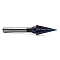 Борфреза твердосплавная форма M1225M06 с покрытием BNC (blue coating)