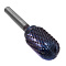 Борфреза твердосплавная форма C1625M06 с покрытием BNC (blue coating)