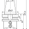 BT40-SL25-60 патрон MAS 403 Weldon