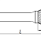 Твердосплавная борфреза тип E (8х20 мм; хв-к 6 мм) E0820M06